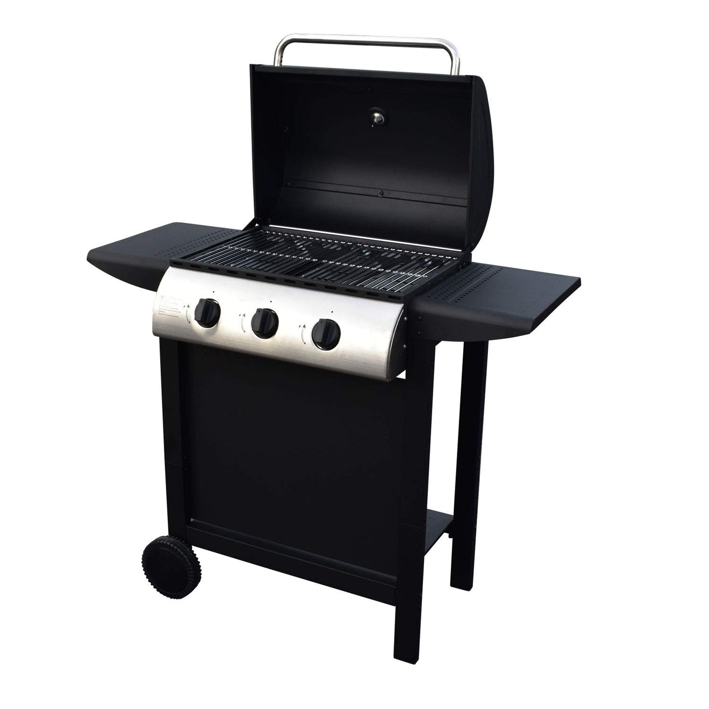 Happy Garden - Barbecue Gaz Hawaï - 3 Brûleurs 8,4 KW Butane/Propane - 2 Tablettes - Garanti 2 Ans