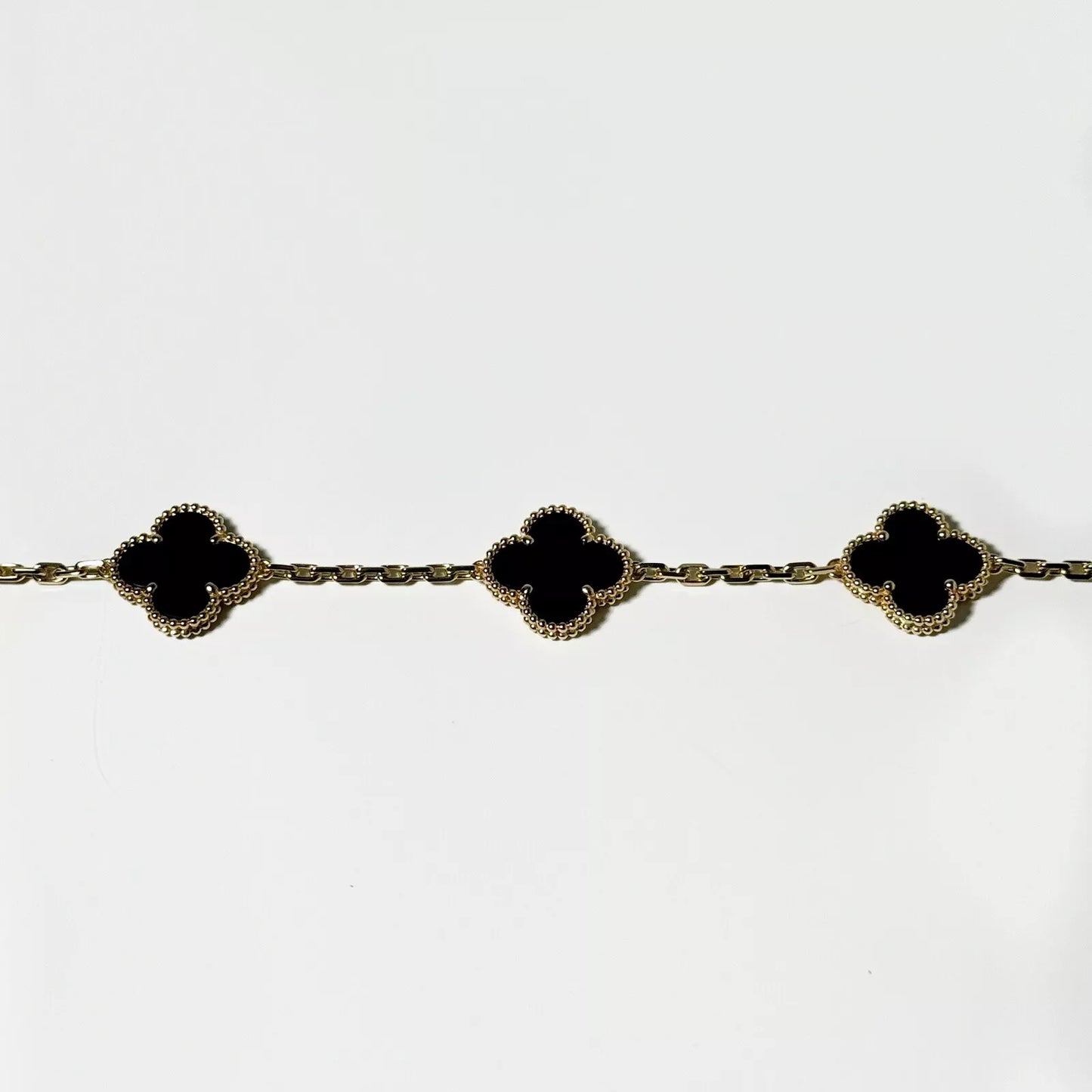 Van Cleef & Arpels Vintage Alhambra 5 motifs Bracelet Onyx