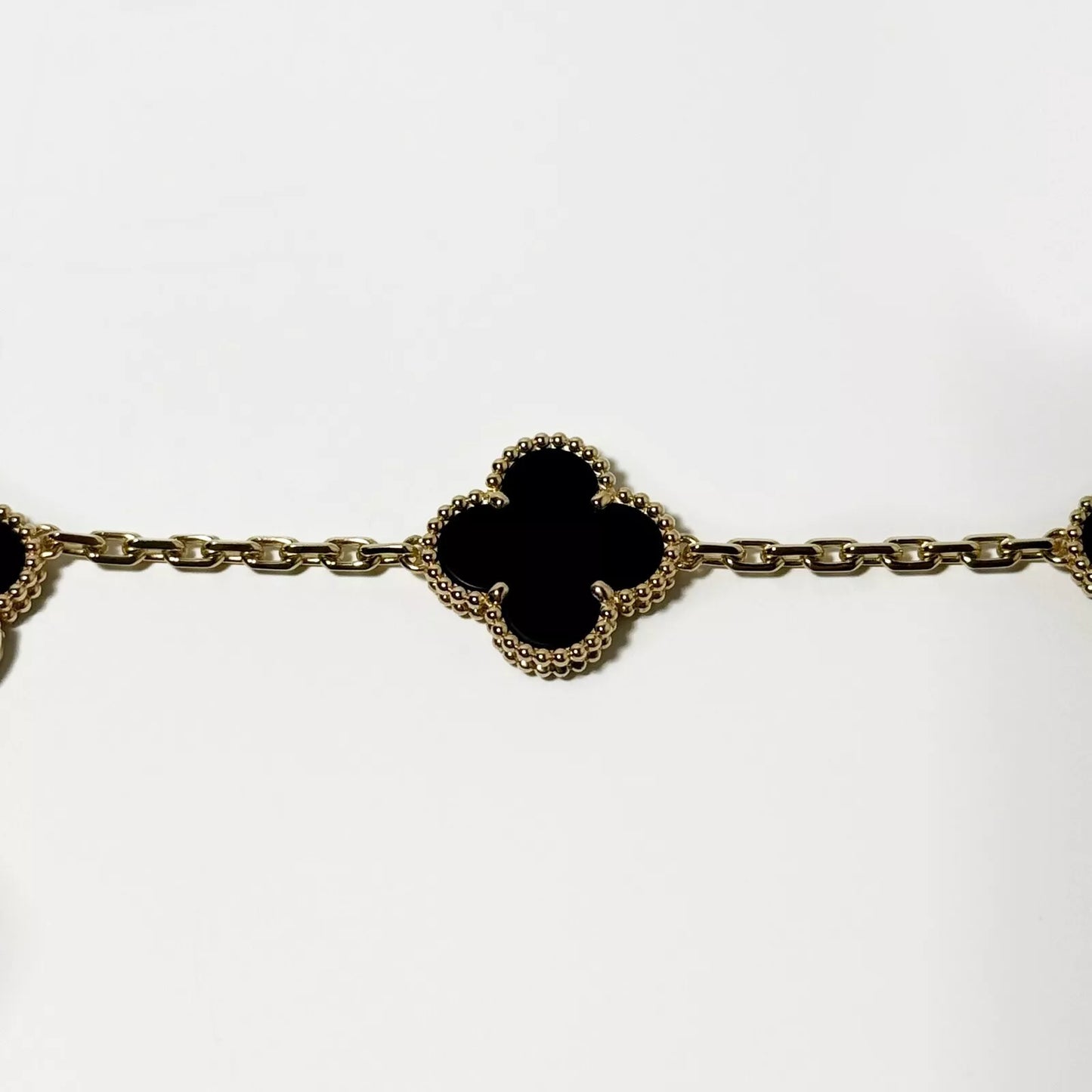 Van Cleef & Arpels Vintage Alhambra 5 motifs Bracelet Onyx