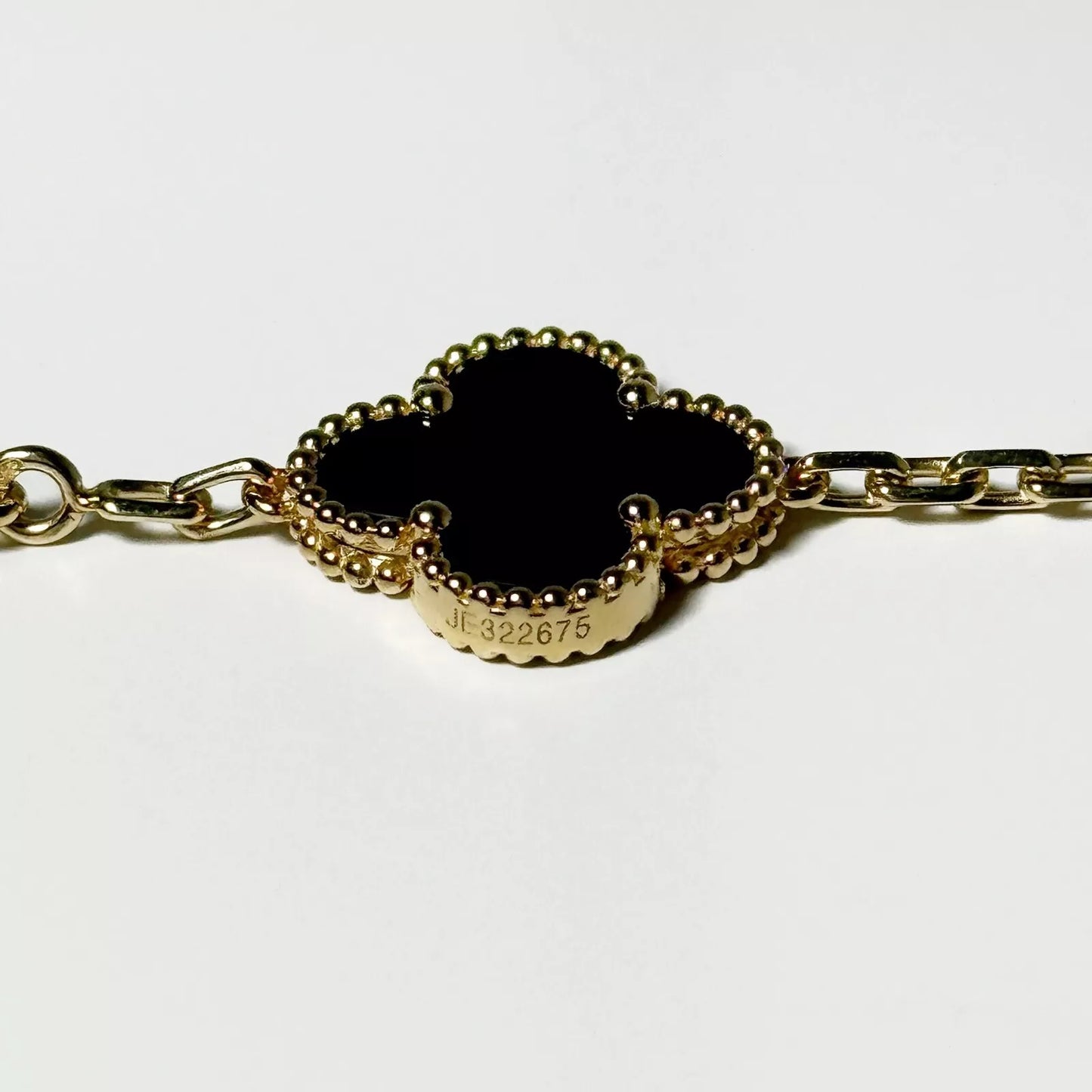 Van Cleef & Arpels Vintage Alhambra 5 motifs Bracelet Onyx