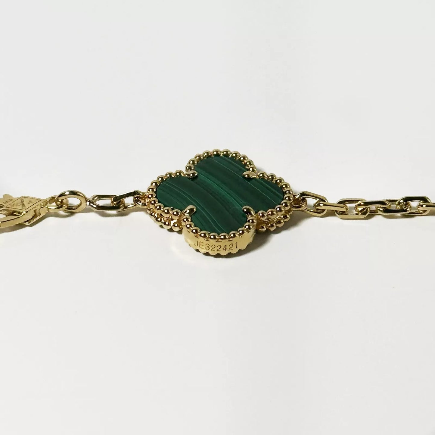 Van Cleef & Arpels Vintage Alhambra 5 motifs Bracelet Malachite